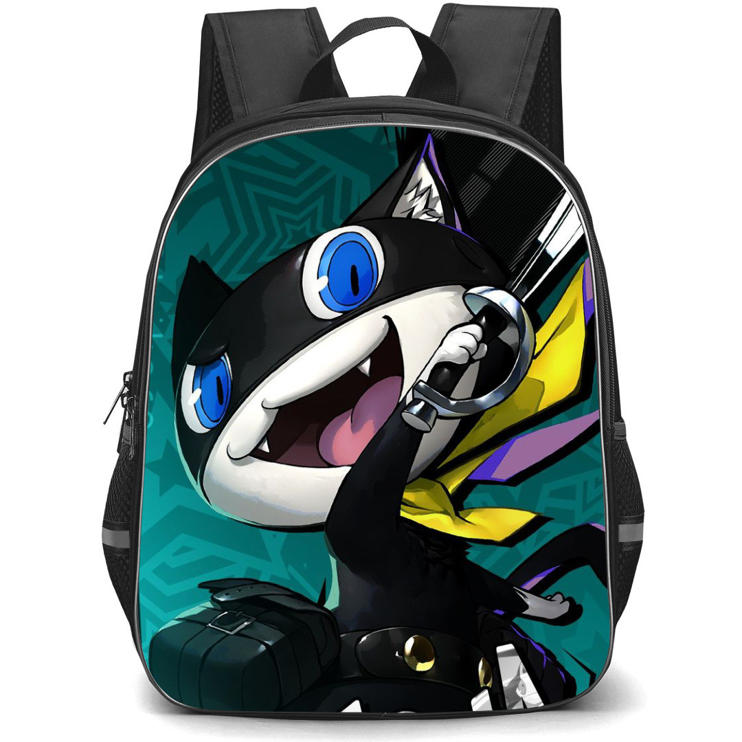 Persona 5 Morgana Backpack StudentPack - Morgana Mona Green Background