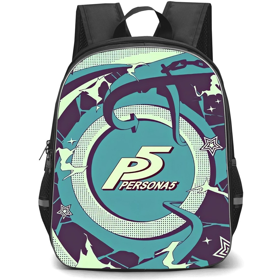 Persona 5 Backpack StudentPack - Persona 5 Pattern Dot Matrix Art