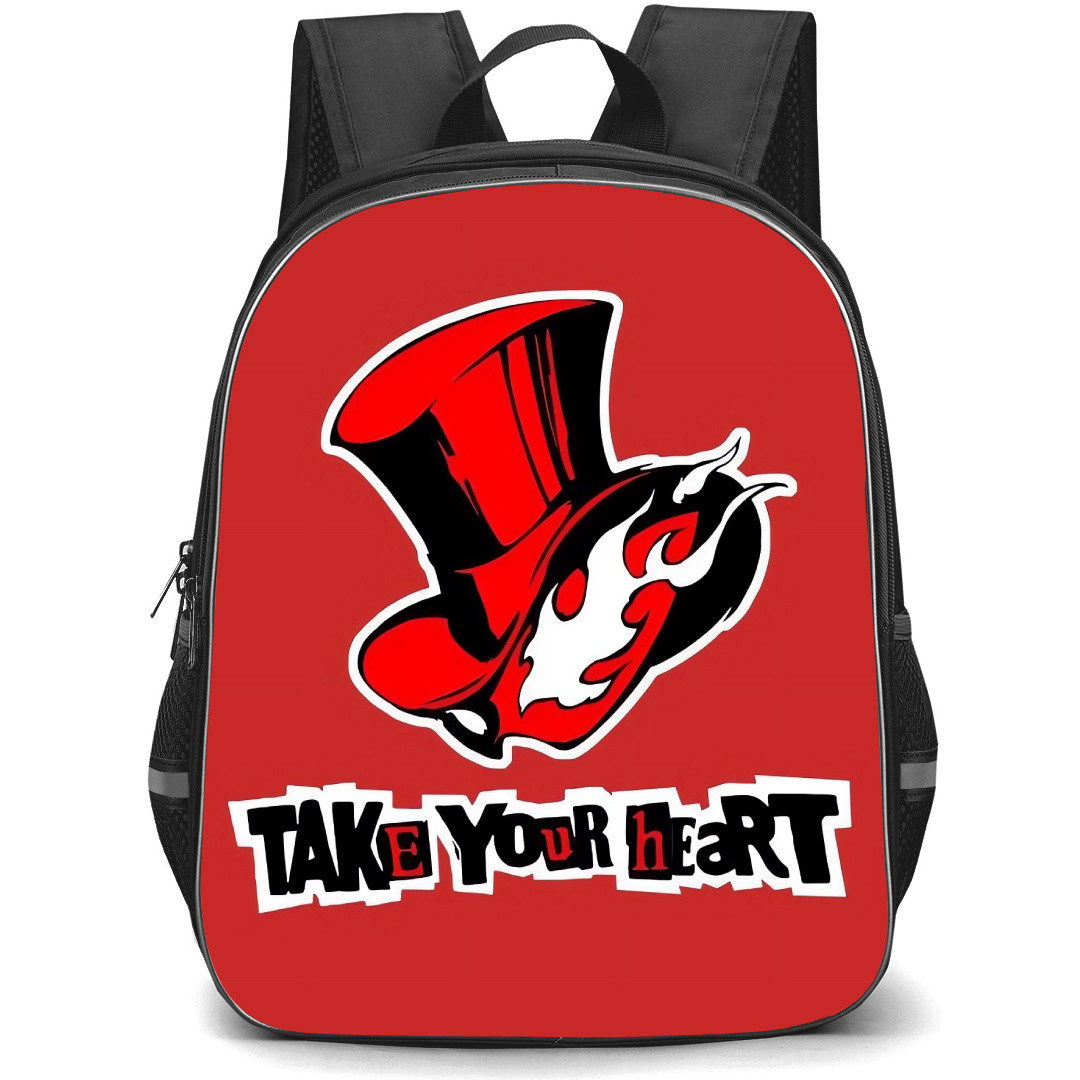 Persona 5 Backpack StudentPack - Red Hat Logo Take Your Heart