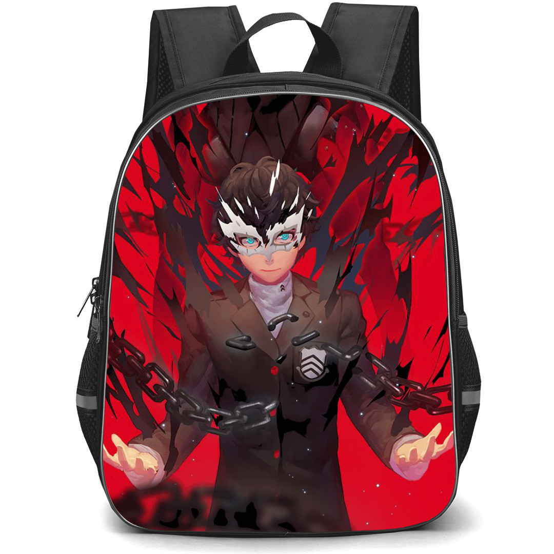 Persona 5 Ren Amamiya Backpack StudentPack - Ren Amamiya Black Aura Evil Background