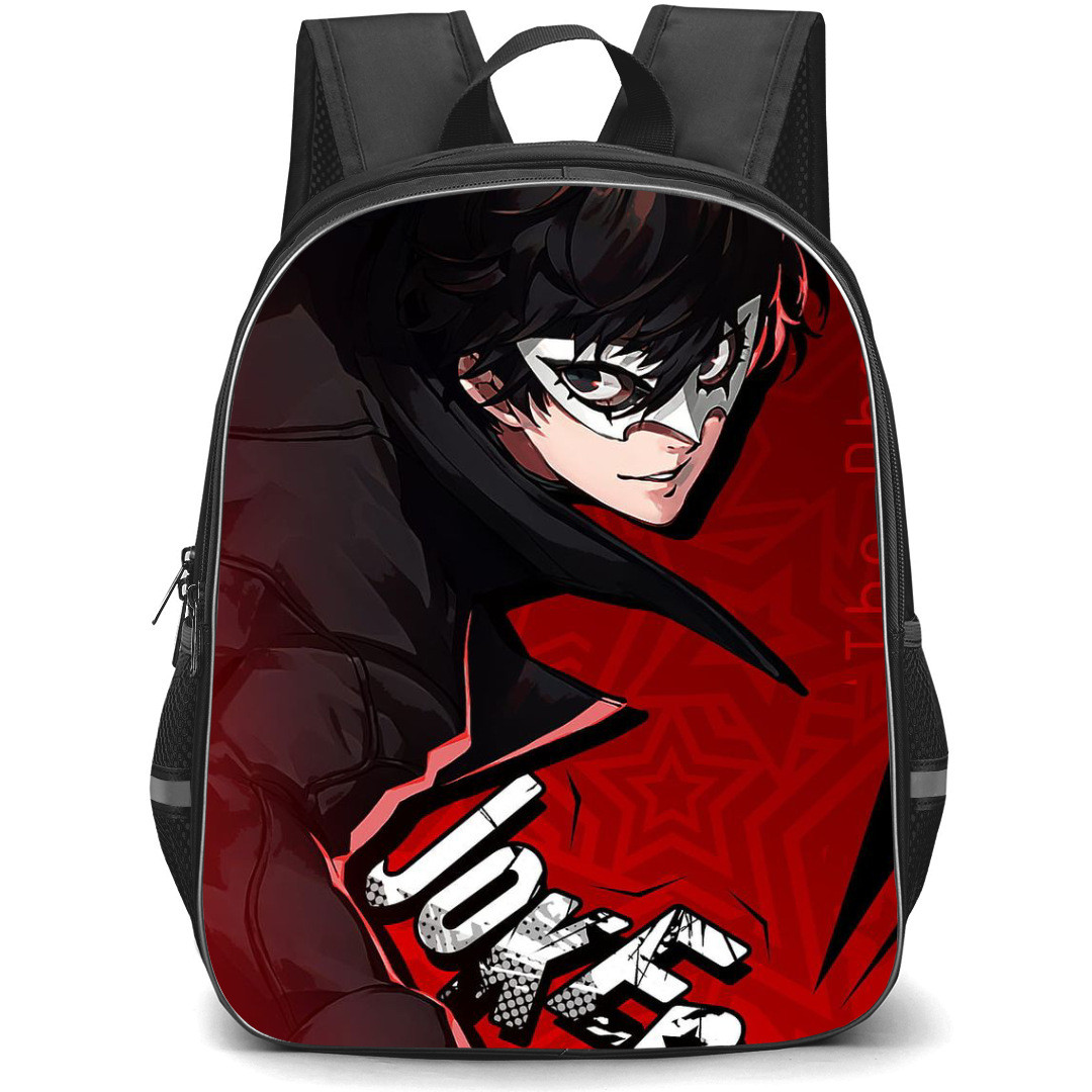 Persona 5 Ren Amamiya Backpack StudentPack - Ren Amamiya Joker Red Background