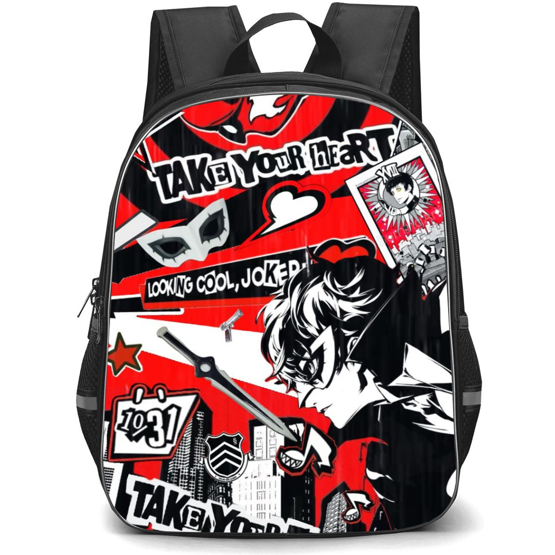 Persona 5 Ren Amamiya Backpack StudentPack - Ren Amamiya Quote Background