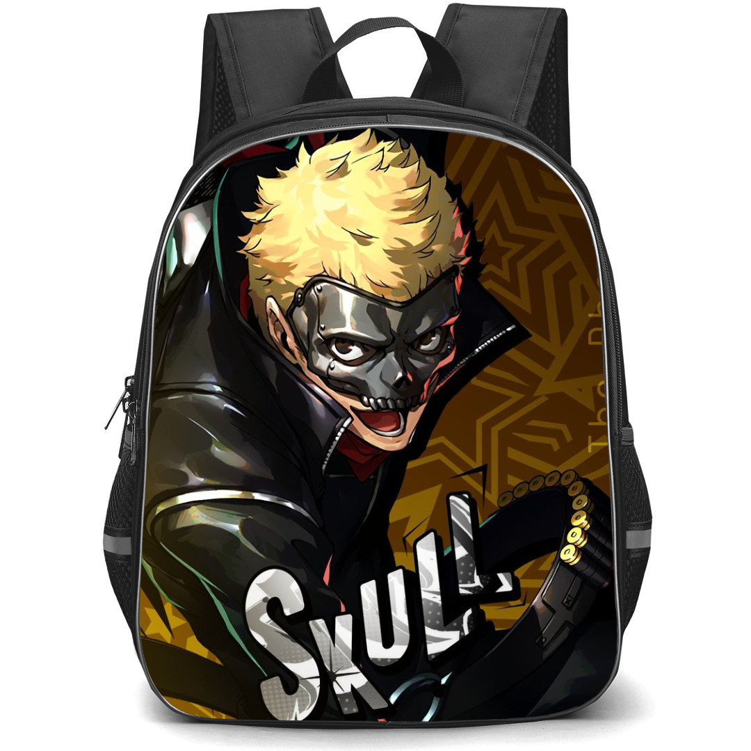 Persona 5 Ryuji Sakamoto Backpack StudentPack - Ryuji Sakamoto Skull Yellow Background