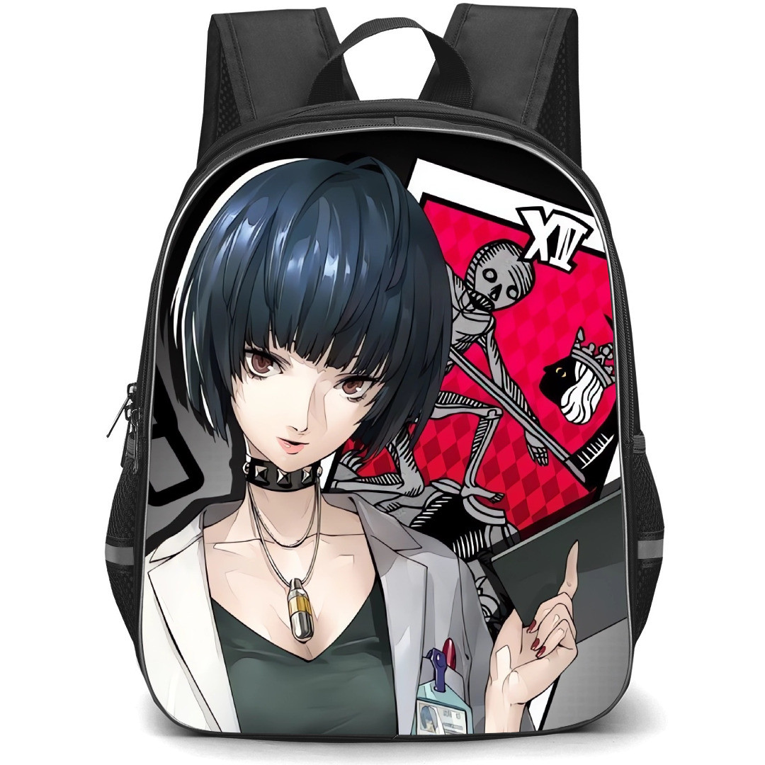 Persona 5 Tae Takemi Backpack StudentPack - Tae Takemi Holding Card