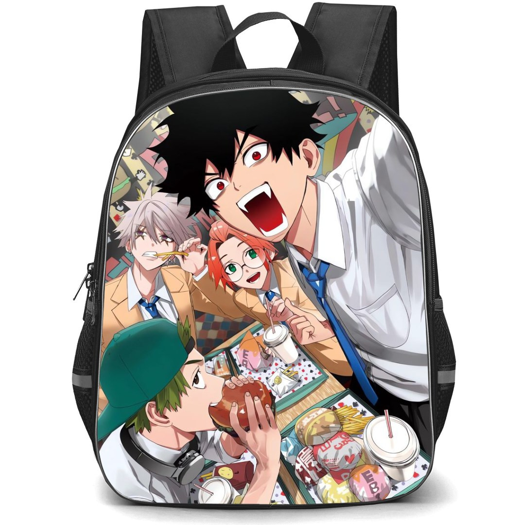 Phantom Busters Backpack StudentPack - Phantom Busters Characters Taking Selfie At Restaurant
