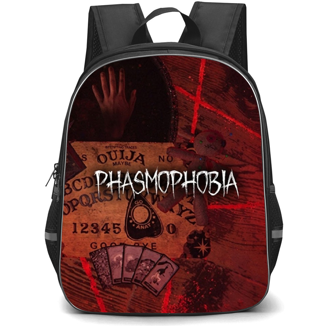 Phasmophobia Backpack School Bag StudentPack - Phasmophobia Ouija Board Game Poster