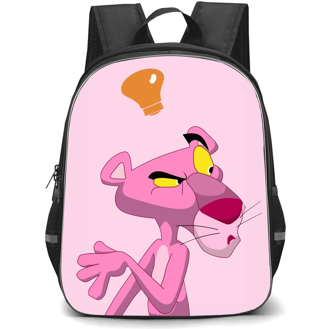 The Pink Panther Backpack StudentPack - The Pink Panther Cartoon On Pink Background