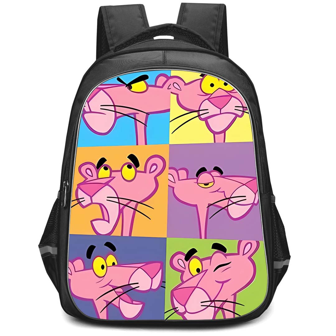 The Pink Panther Backpack StudentPack - The Pink Panther Portrait Collage
