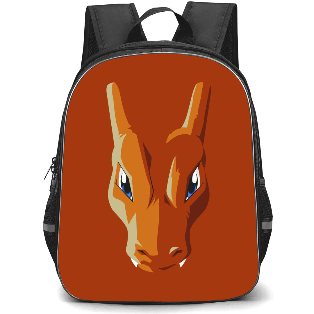 Pokemon Charizard Backpack StudentPack - Charizard Avatar Rust Background