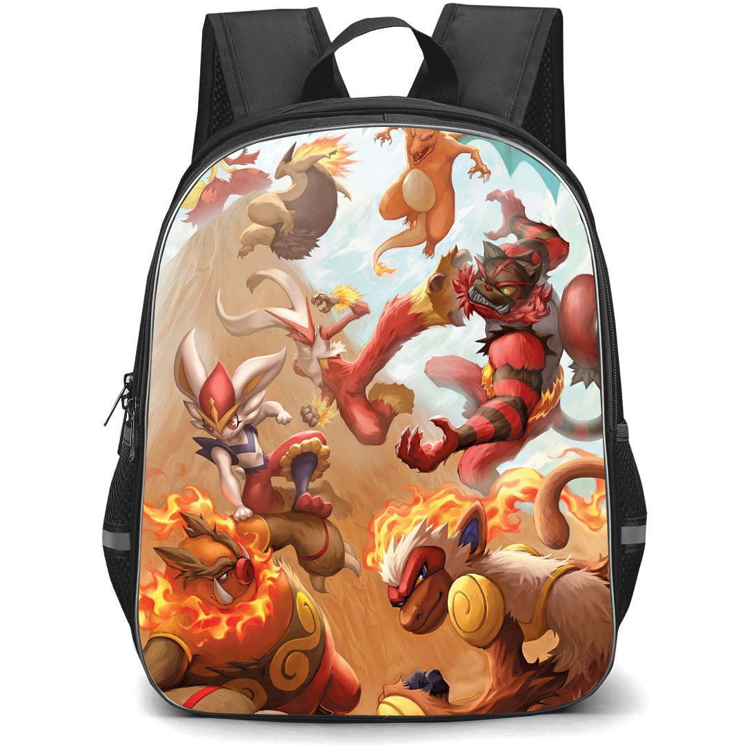 Pokemon Backpack StudentPack - Fire Element Fighting