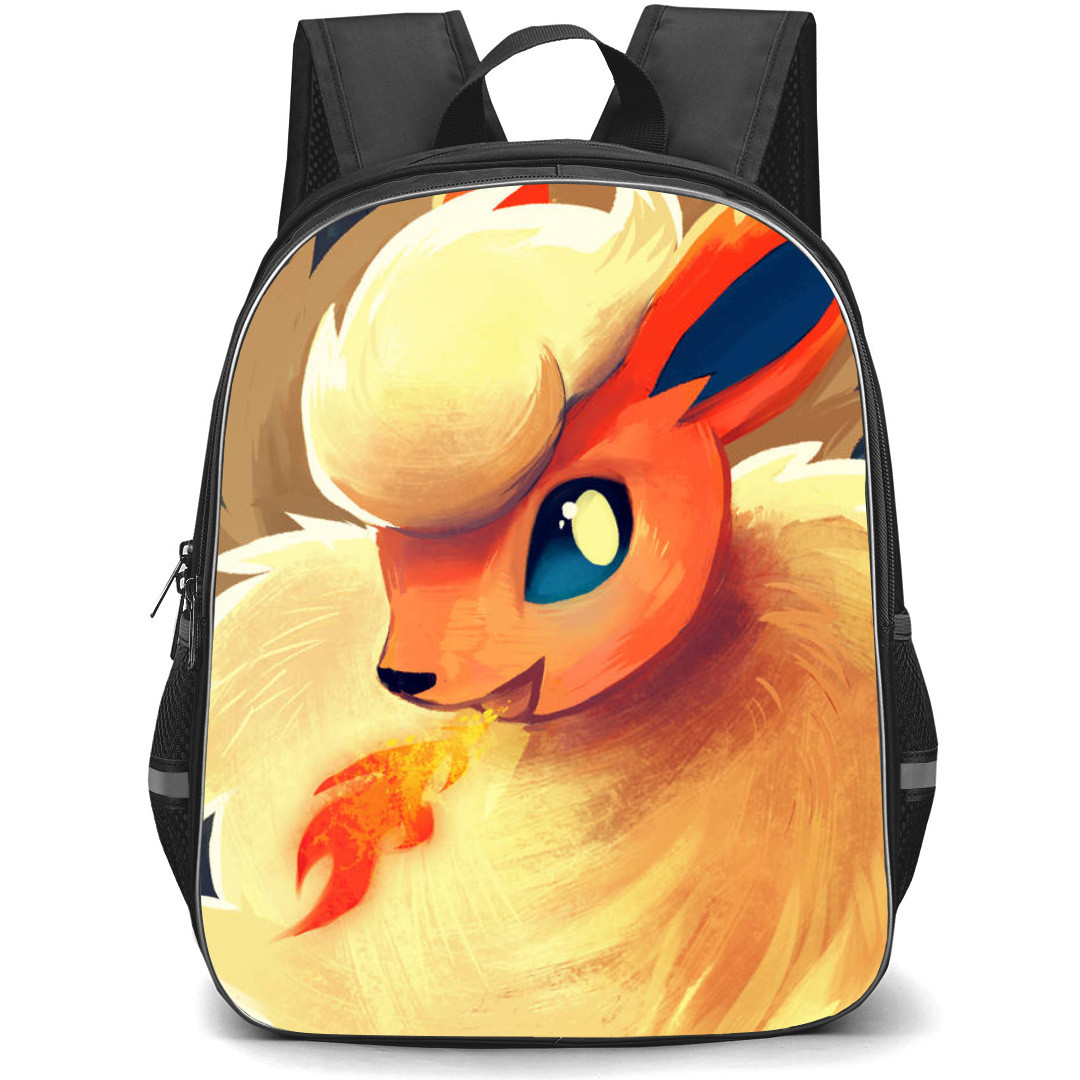 Pokemon Flareon Backpack StudentPack - Flareon Portrait Graphic Art