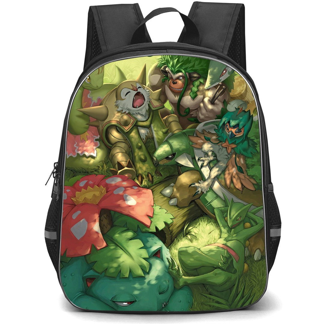 Pokemon Backpack StudentPack - Grass Element Chilling