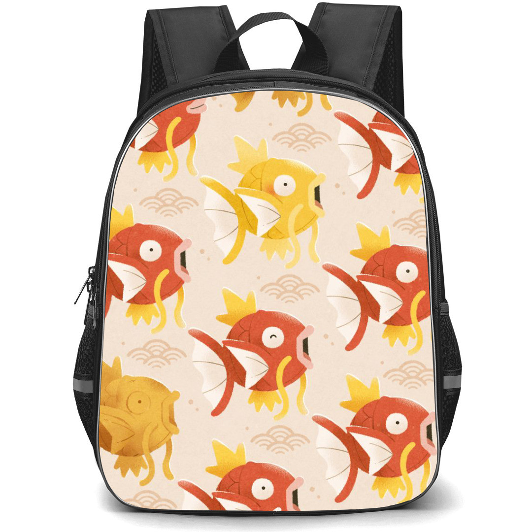 Pokemon Magikarp Backpack StudentPack - Magikarp Pattern Beige Background