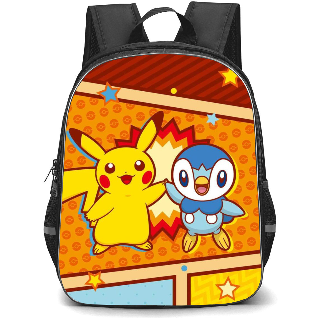 Pokemon Backpack StudentPack - Pikachu And Pilpup Comic Art