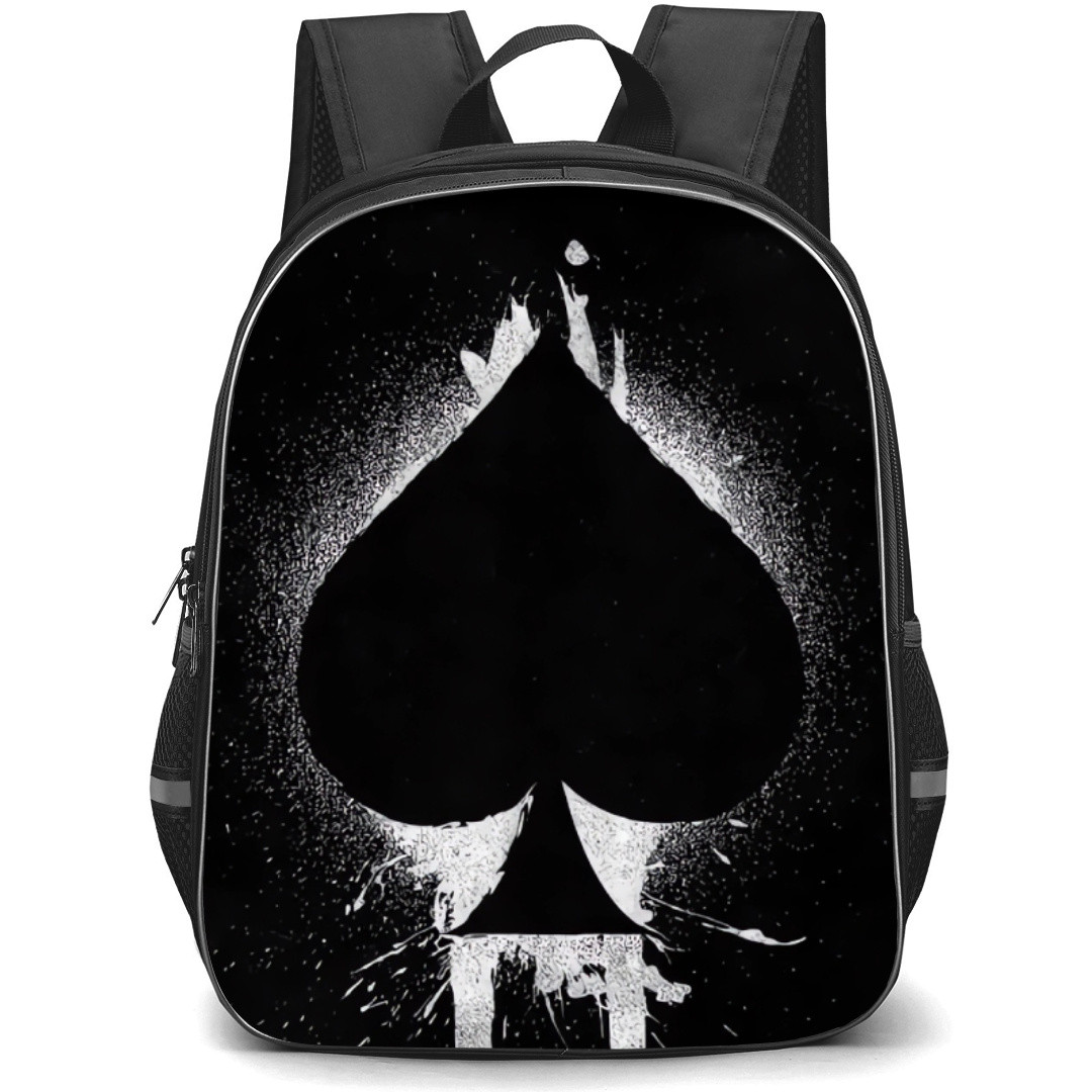 Poker Backpack Student Pack - Cards Scatter Black And Red