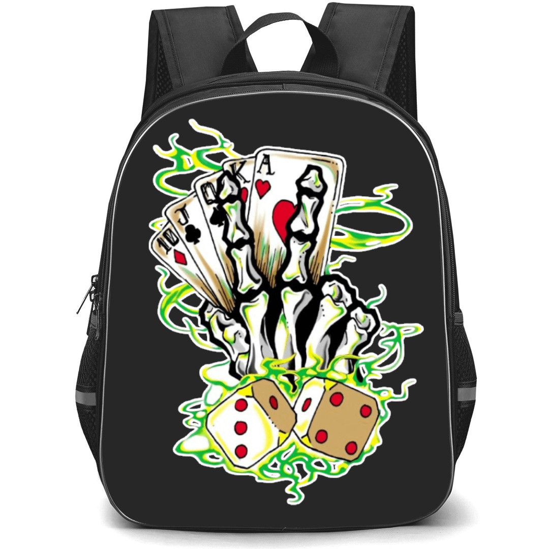 Poker Backpack Student Pack - Casino Flying Dice 3D