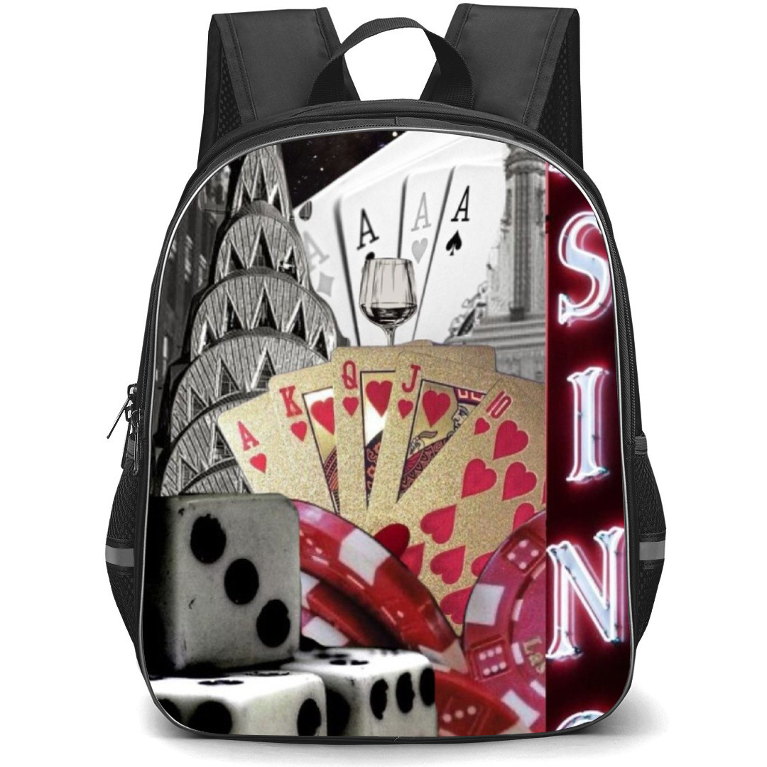 Poker Backpack Student Pack - Fire Ace of Spade
