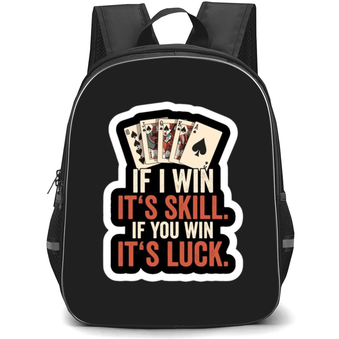 Poker Backpack Student Pack - Gold Card Symbols