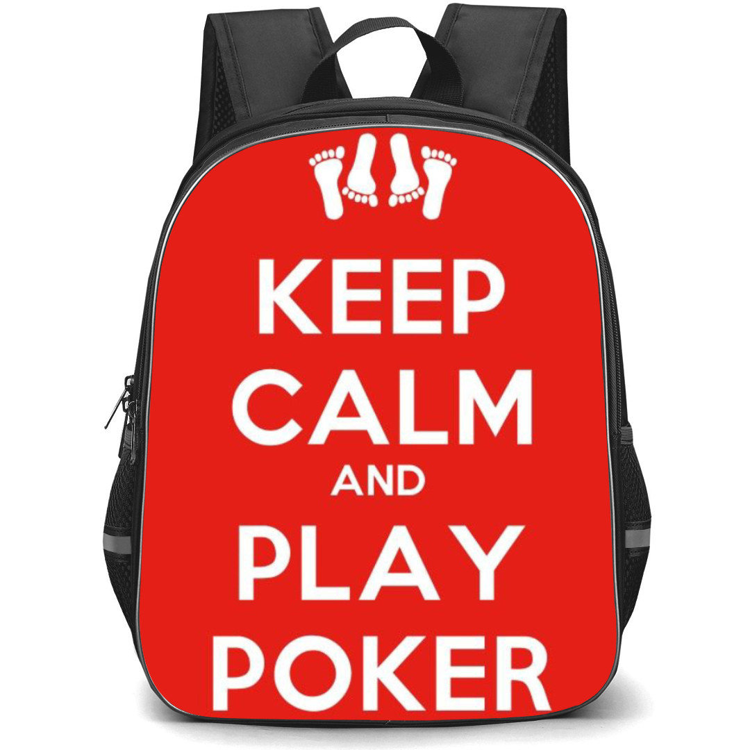 Poker Backpack Student Pack - l'm Just Here For The Pot Illus