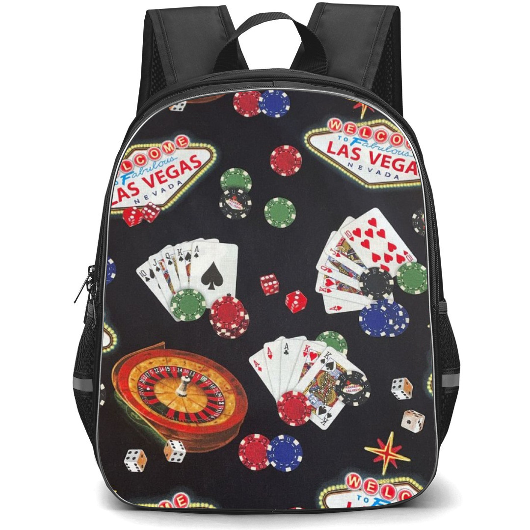 Poker Backpack Student Pack - Poker Aces Black Bg