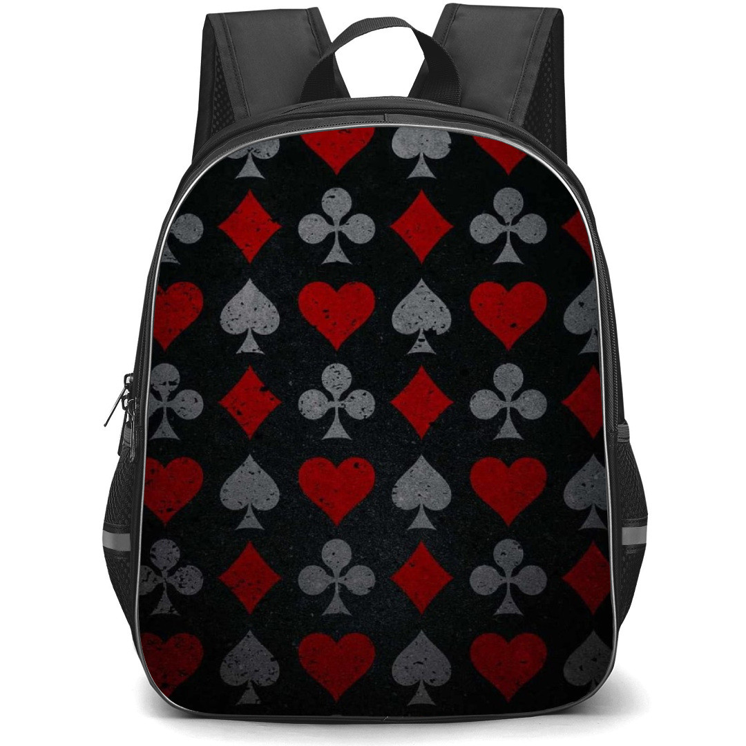 Poker Backpack Student Pack - Skull Man Holding Cards