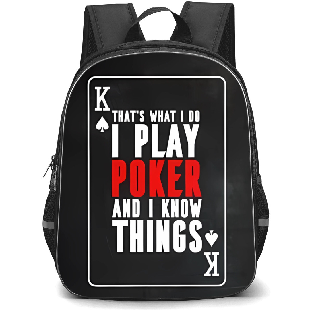 Poker Backpack Student Pack - Spectrum Of Cards Shuffling Illus