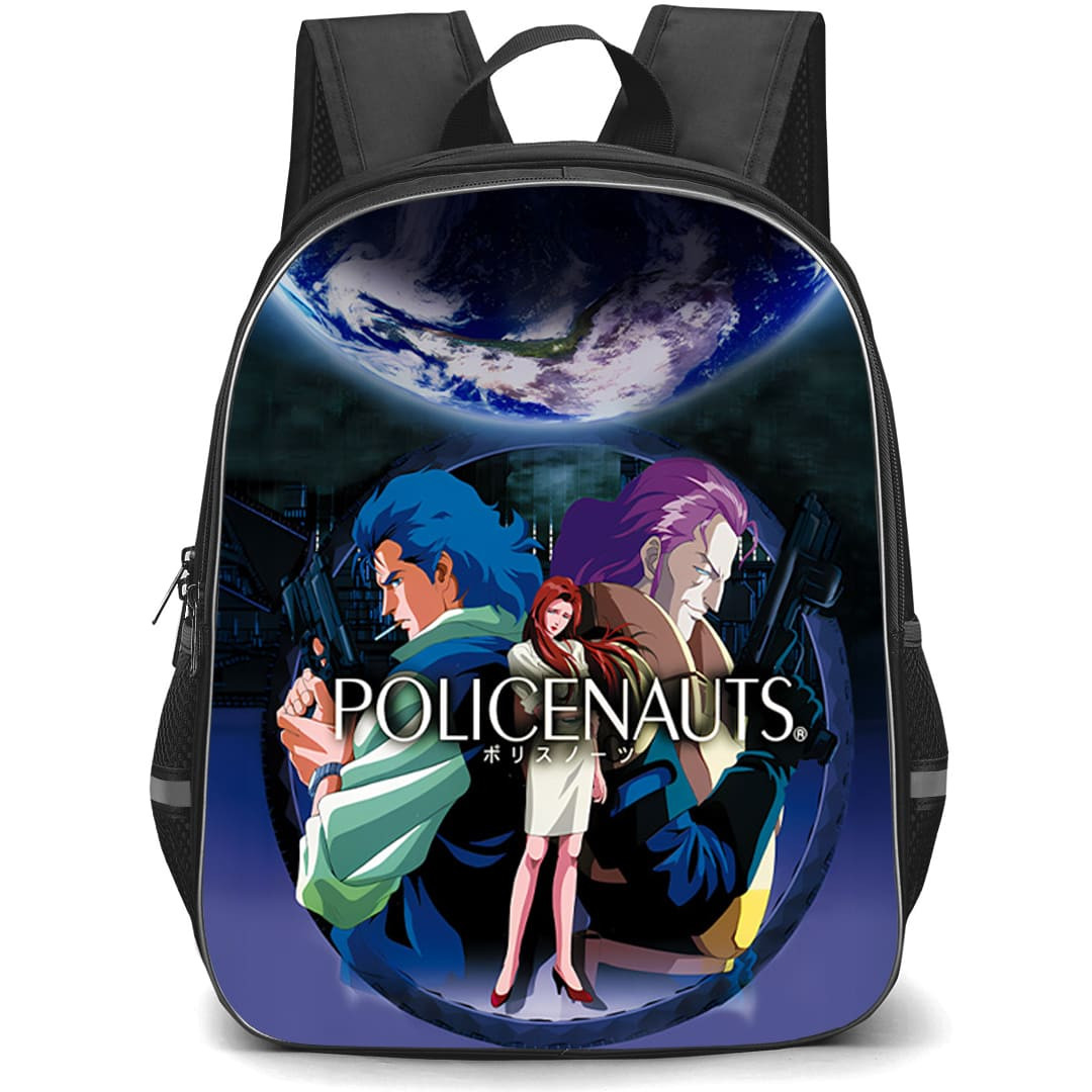 Policenauts Backpack School Bag StudentPack - Policenauts Space Detective Konami Retro Game Poster