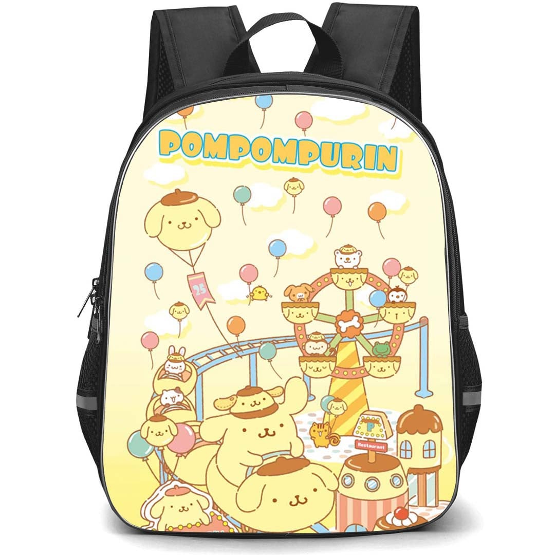 Pompompurin Sanrio Backpack School Bag StudentPack - Pompompurin Sanrio Amusement Park Poster