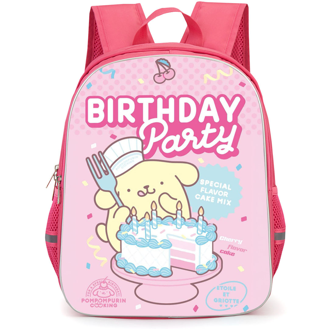 Pompompurin Sanrio Backpack School Bag StudentPack - Pompompurin Sanrio Happy Birthday Poster