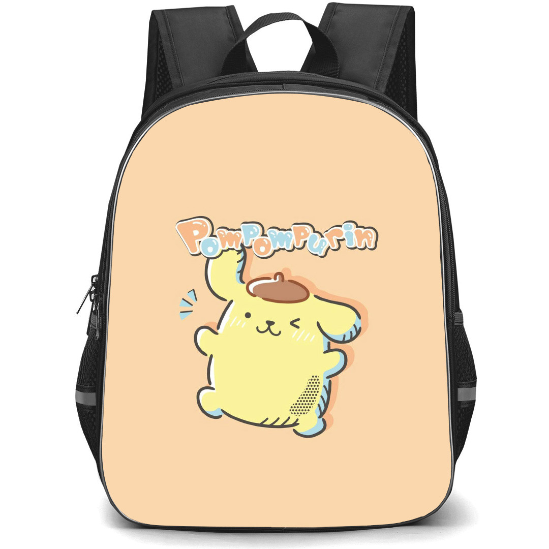 Pompompurin Sanrio Backpack School Bag StudentPack - Pompompurin Sanrio Winking Wav Portrait Series Poster