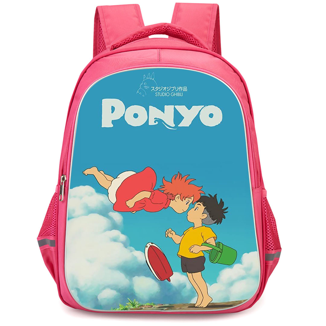 Ponyo Backpack StudentPack - Ponyo And Sosuke Studio Ghibli Poster