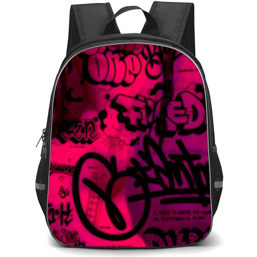 Pop Art Pattern Backpack StudentPack - I am Not Afraid Woman Body Background