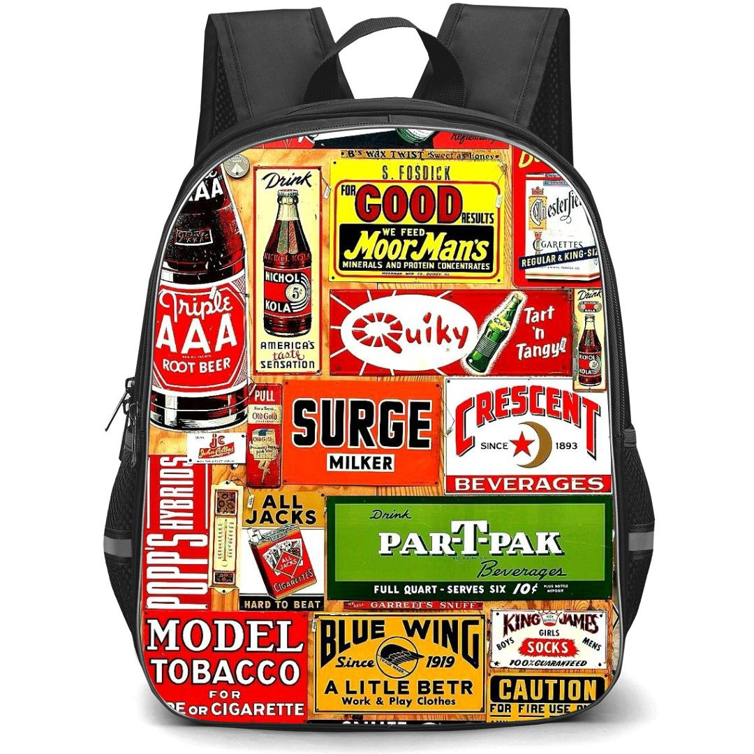 Pop Art Pattern Backpack StudentPack - Model Tobacco and Beverages