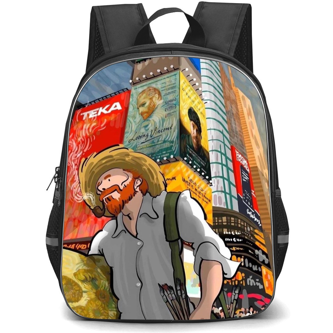 Pop Art Pattern Backpack StudentPack - Painter Artist in the City