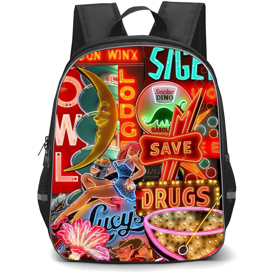 Pop Art Pattern Backpack StudentPack - Redlight District LED Signages