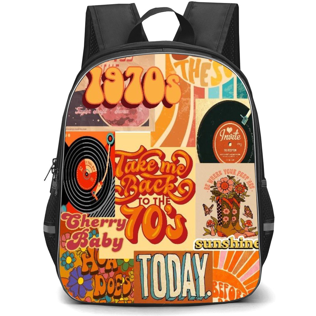 Pop Art Pattern Backpack StudentPack - Take Me Back to the 70s