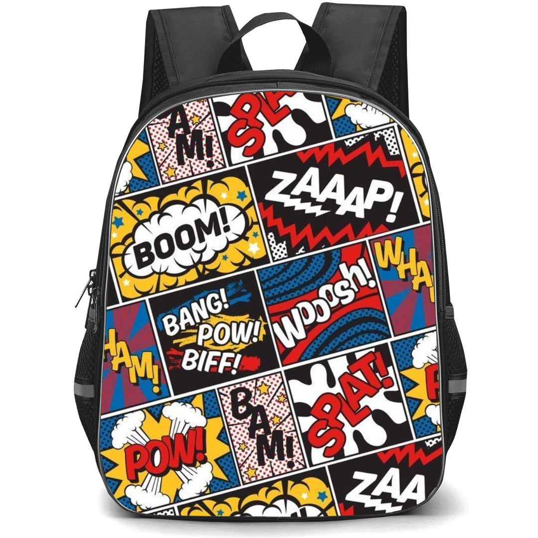 Pop Art Pattern Backpack StudentPack - Expressions Collage Comic Art