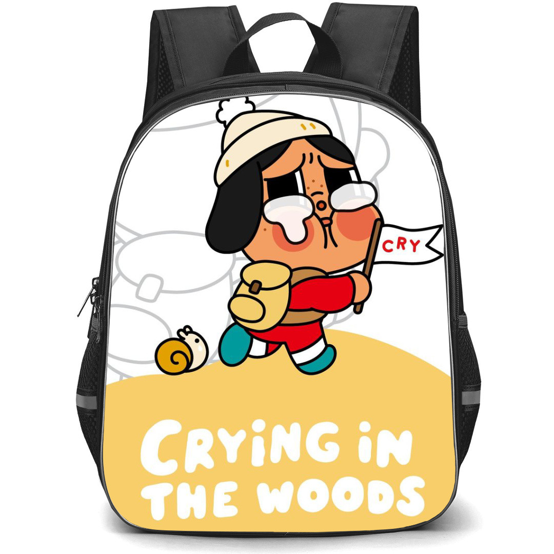 Pop Mart CryBaby Cry Baby Backpack StudentPack - Cry Baby Crying On The Woods Running