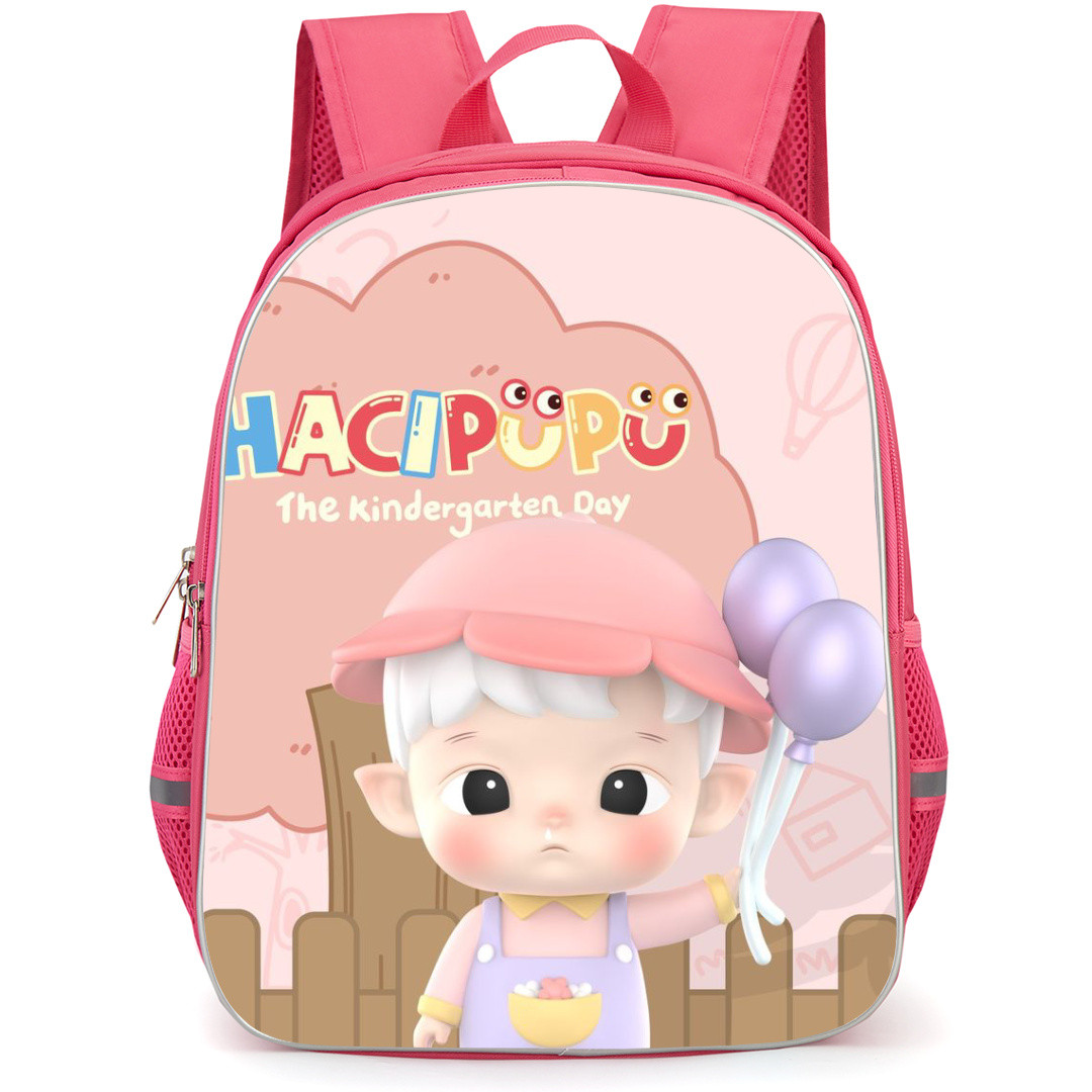 Pop Mart Hacipupu Backpack StudentPack - Hacipupu Portrait Pink Background