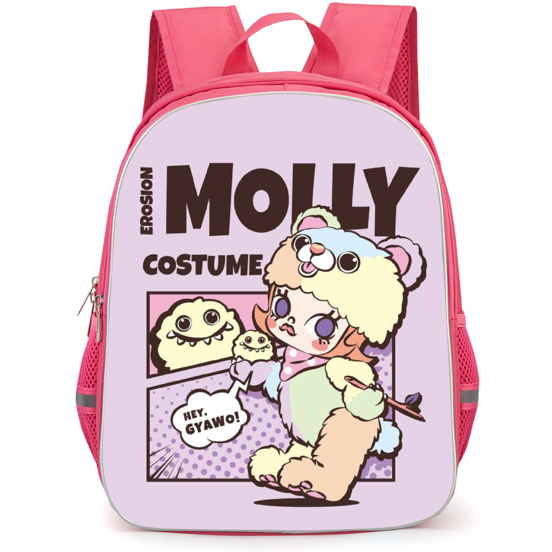 Pop Mart Molly Backpack StudentPack - Molly Bear Costume Illustration