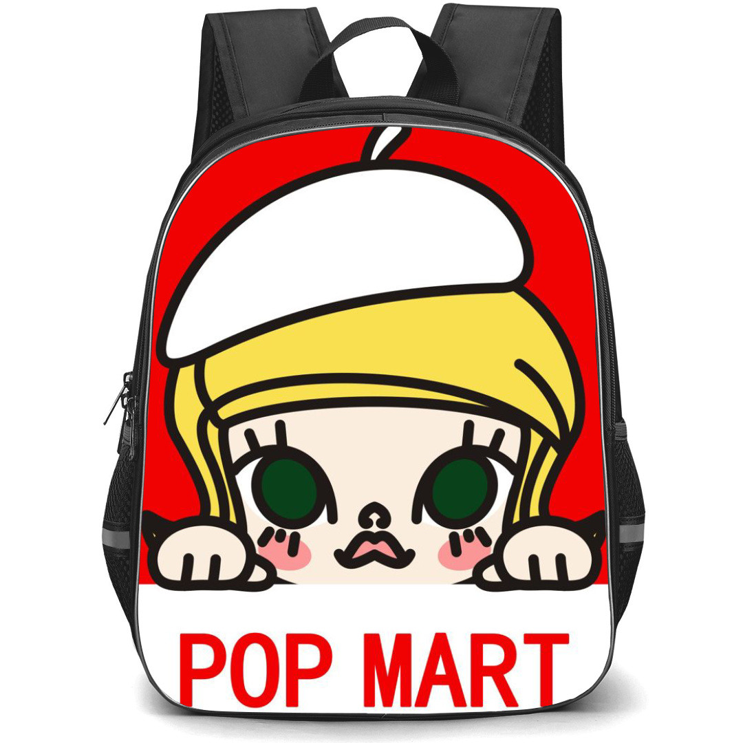 Pop Mart Molly Backpack StudentPack - Molly Pop Mart Red Background