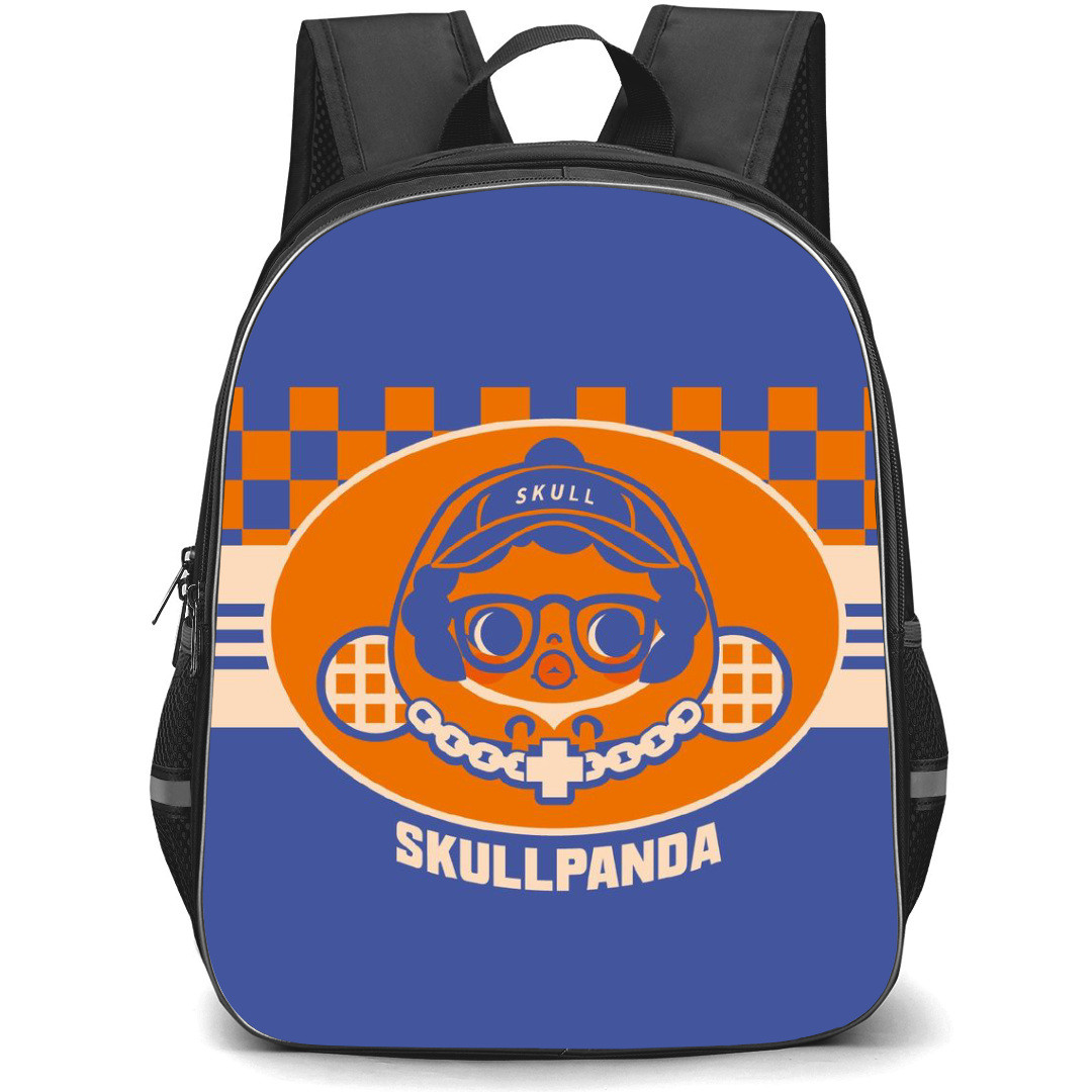Pop Mart Skull Panda Backpack StudentPack - Skull Panda Avatar Blue Background