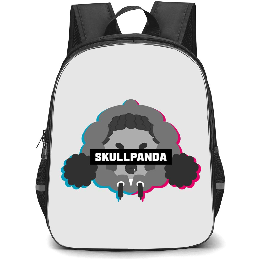 Pop Mart Skull Panda Backpack StudentPack - Skull Panda Avatar Black And White