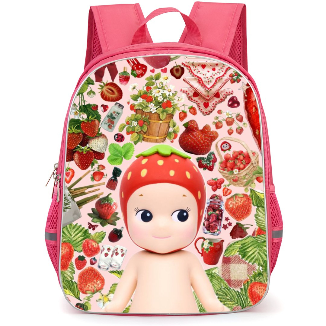 Sonny Angel Backpack StudentPack - Sonny Angels Berry Portrait Strawberry Background