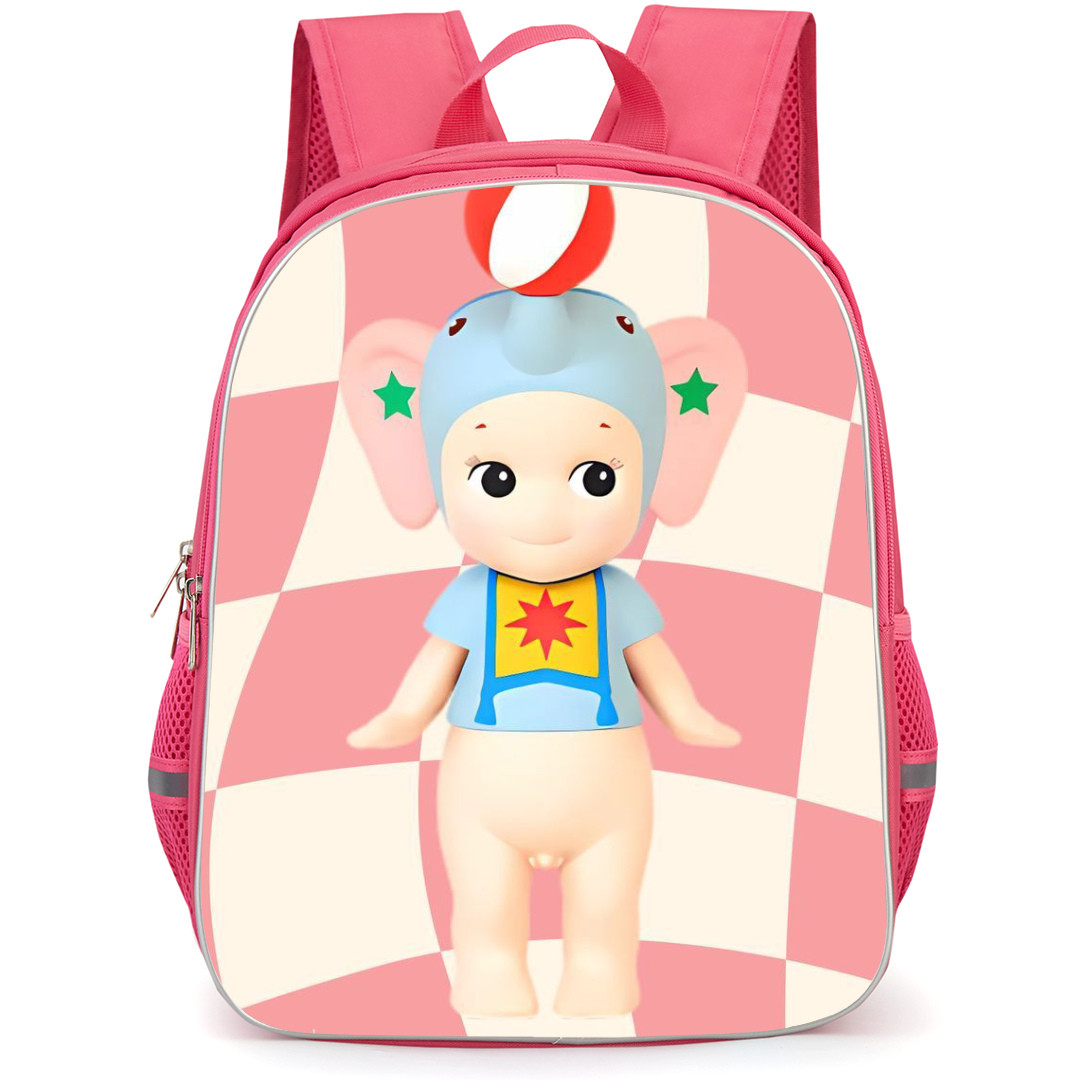 Sonny Angel Backpack StudentPack - Sonny Angels Elephant Portrait Checkered Background