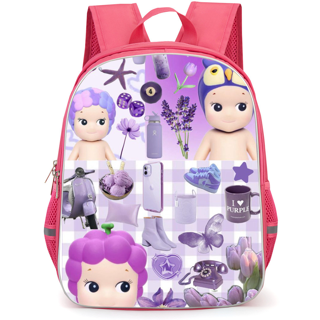 Sonny Angel Backpack StudentPack - Sonny Angels Purple Series Collage