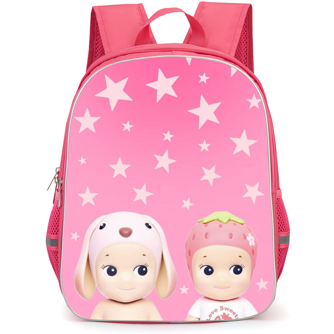 Sonny Angel Backpack StudentPack - Sonny Angels Strawberry Bunny Star Background