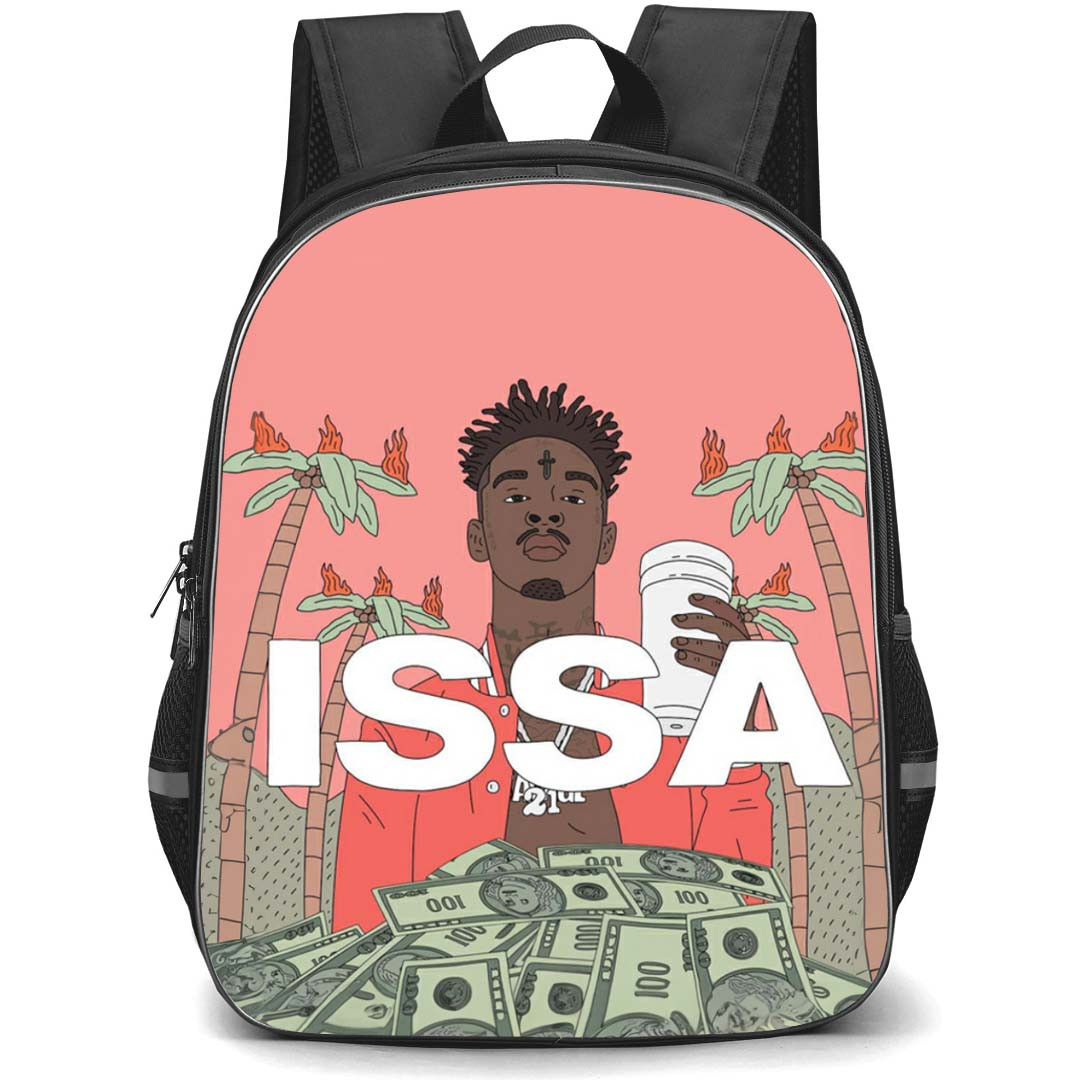 21 Savage Backpack StudentPack - 21 Savage ISSA Pink Background Poster