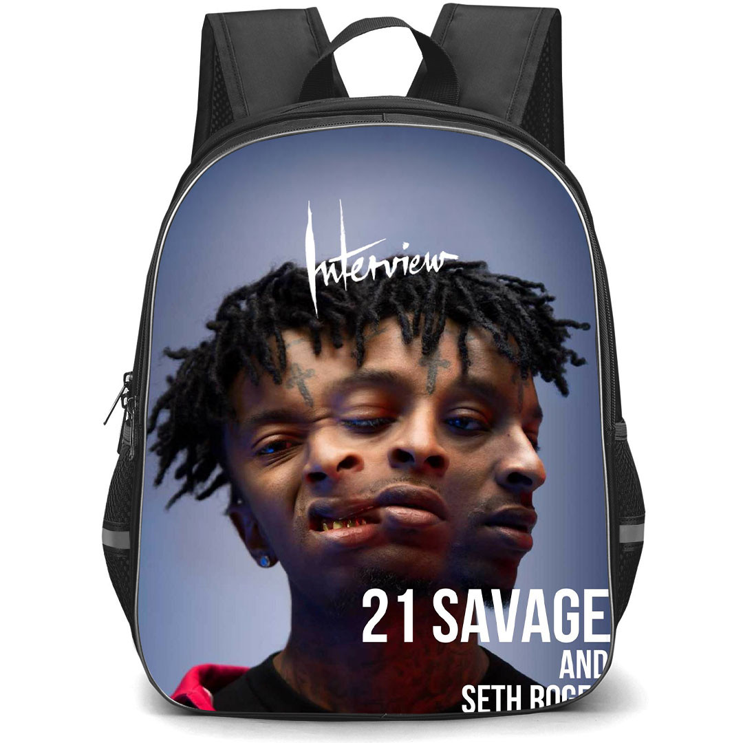 21 Savage Backpack StudentPack - 21 Savage Triple Faces Poster
