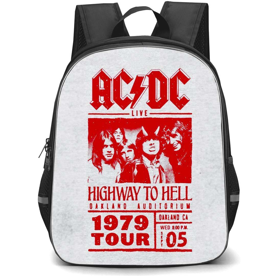 ACDC Backpack StudentPack - ACDC Live Highway To Hell 1979 Concert Poster
